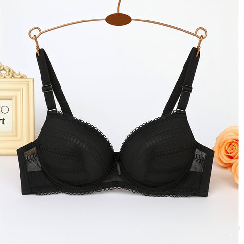 Black Color Push-Up Bra 444