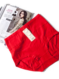 Red High-Waist Cotton Panty