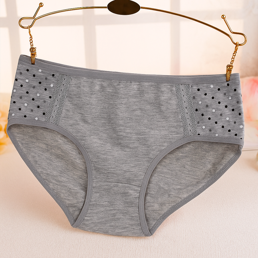 Side Dotted Panty Grey