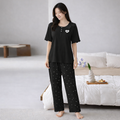 Ladies Soft Night Suit – Black 445